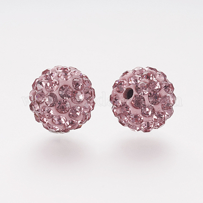 Polymer Ton Strass Perlen&nbsp;LS-RB-K050-8mm-C26-1