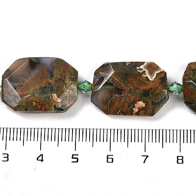 Natur Rhyolith Jaspis Perlen Stränge&nbsp;G-B125-P09-01-1