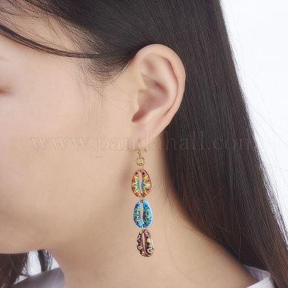 Diyピアス作り 真鍮の丸玉イヤースタッズ付き 真鍮製オープンタイプ丸カン 真鍮製のピアスフックとプリント合金リンク カウリーシェルシェイプ ゴールドカラーの通販 Jp Pandahall Com