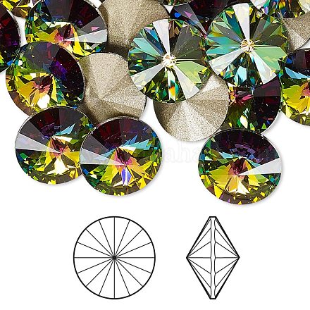 Cabujones de Diamante de imitación cristal austriaco X-1122-18mm-F001VM-1