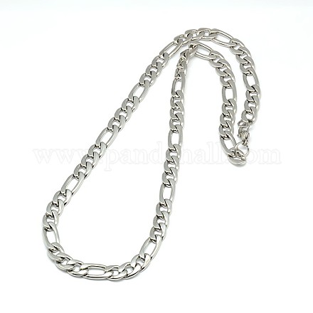 Модные ожерелья 304 из нержавеющей стали Figaro цепи для мужчин STAS-A028-N024P-1