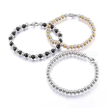 Bracelets de perle en 304 acier inoxydable BJEW-G544-31-1