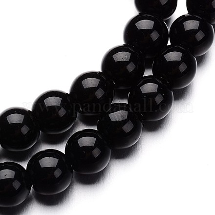 Chapelets de perles rondes en verre GLAA-I028-8mm-02-1