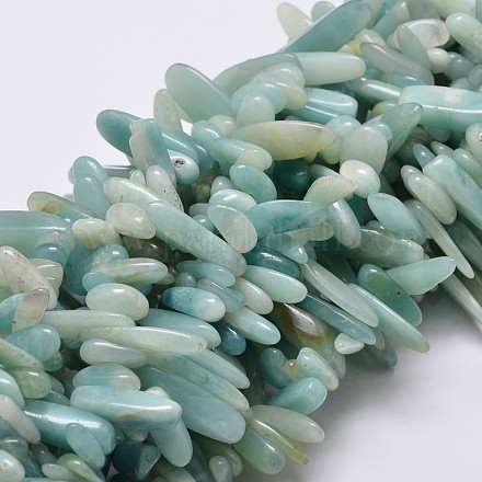 Pépites d'amazonite naturelles brins de perles G-E271-19-1