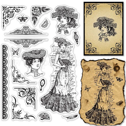Craspire Victoria Clear Stamps DIY-WH0167-57-0394-1