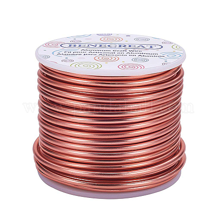 BENECREAT 9 Gauge 55FT Tarnish Resistant Jewelry Craft Wire Bendable Aluminum Sculpting Metal Wire for Jewelry Craft Beading Work - Purple AW-BC0001-3mm-04-1