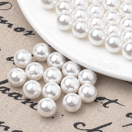 Eco-Friendly Plastic Imitation Pearl Beads Strands MACR-S285-4mm-04-1
