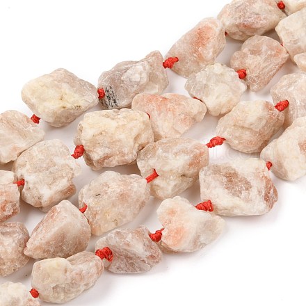 Fili di perline di pietra naturale grezza grezza grezza G-F595-I02-1