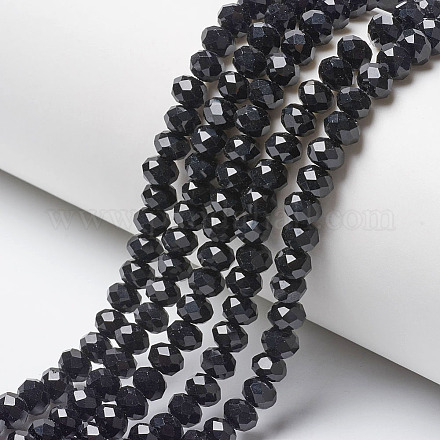 Opaque Solid Color Glass Beads Strands X-EGLA-A034-P10mm-D18-1