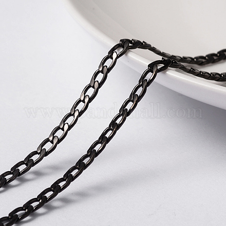 3.28 pies 304 cadenas de bordillo de cadena trenzada de acero inoxidable X-CHS-H007-29B-1