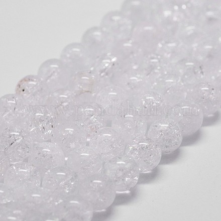 Chapelets de perles en quartz naturel craquelé X-G-D840-01-6mm-1