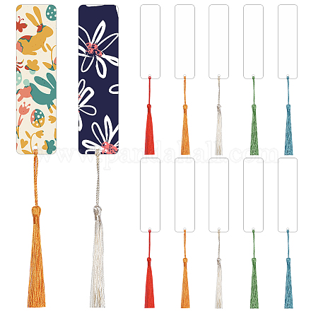 Sublimation Blank Bookmarks with Hole and Tassels Sublimation Blank to  Decorate DIY Crafts Projects and Present Tags (30pieces) 