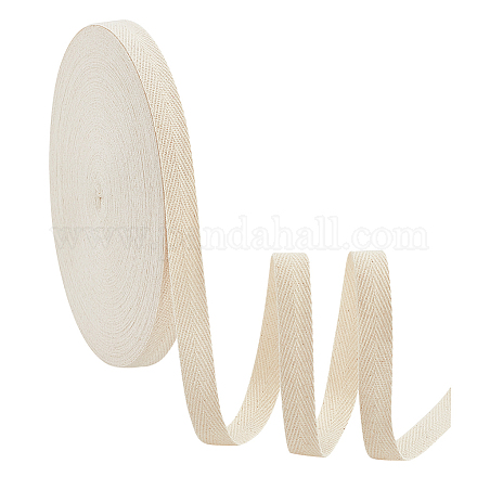 Nbeads 54.68 yarda (50 m)/rollo de cintas de cinta de algodón OCOR-WH0066-92C-01-1