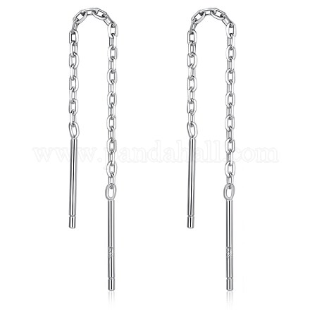 925 Sterling Silber Ohrstecker EJEW-BB30279-1