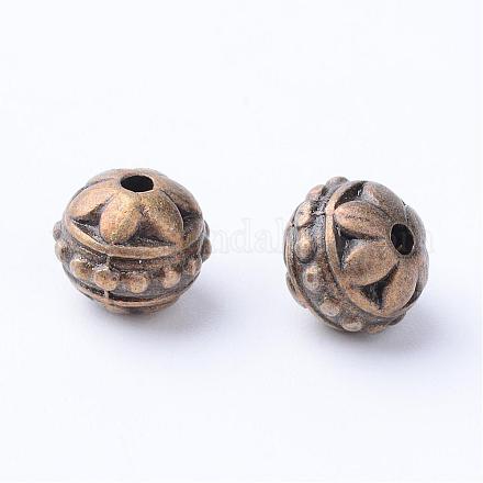 Perles en alliage de style tibétain TIBE-Q063-88AB-NR-1