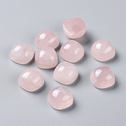 Cabochon di quarzo rosa naturale quadrati G-L553-34B-1
