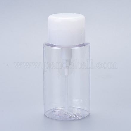 Vacuum Lotion PET Plastic Push Down Empty Lockable Pump Dispenser Bottle MRMJ-L016-001-1