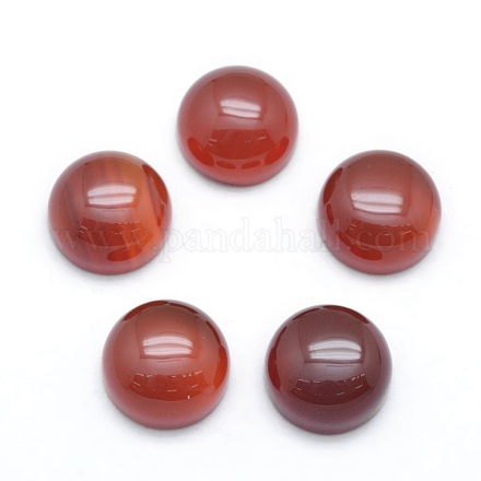 Natural Carnelian Cabochons G-P393-R03-10mm-1