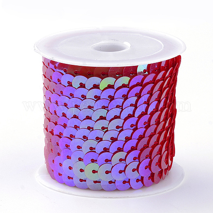 Perles de paillette en plastique écologiques PVC-Q092-6mm-P96-1