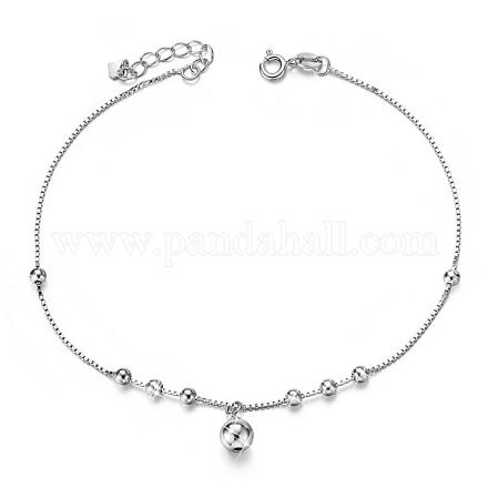 Bracelet de cheville en argent sterling Shegrace 925 JA62A-1