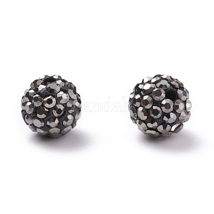 Perles de strass en argile polymère RB-C1438-10mm-A29-1