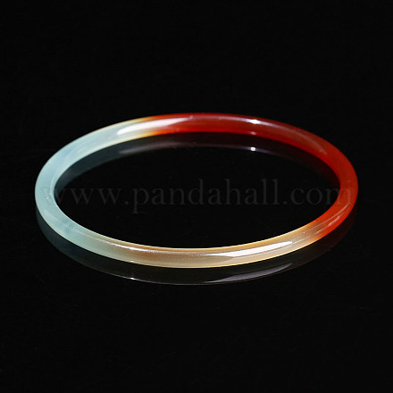 Dyed Natural Agate Simple Plain Bangle for Women FIND-PW0021-09B-04-1