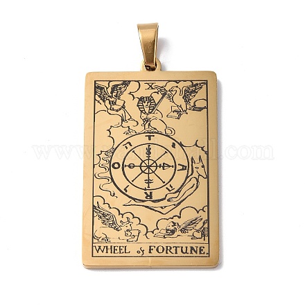 Pendentif en acier inoxydable 201&nbsp;STAS-B033-01G-10-1