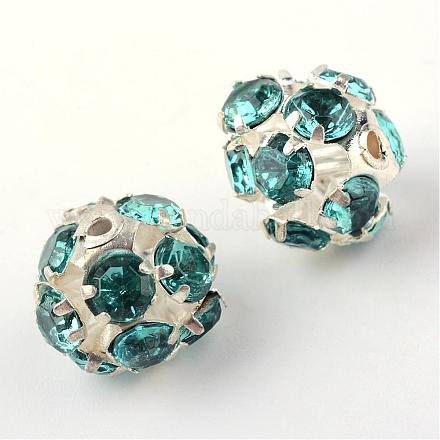 Abalorios de Diamante de imitación de latón KK-Q078-11C-1