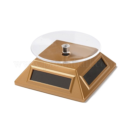 ABS Plastic 360 Degree Rotating Solar Power Battery Turntable Jewelry Display Stand ODIS-C010-01B-1