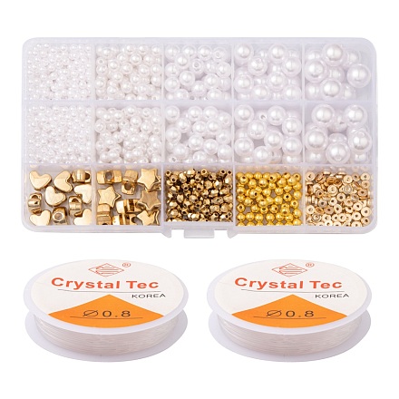 Kit per la creazione di braccialetti di perle imitazione fai da te DIY-FS0002-40-1