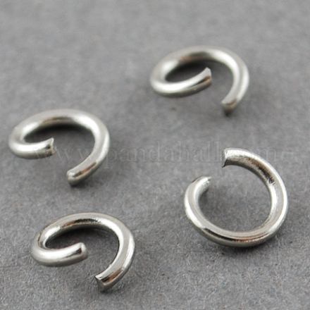 304 Stainless Steel Jump Rings A-STAS-R049-5x1mm-1