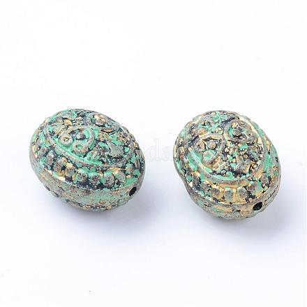 Perles acryliques de style antique OACR-S013-3676-1