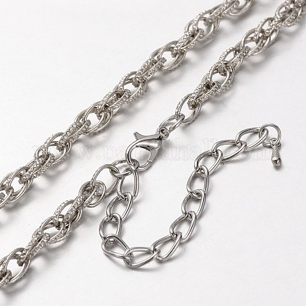 Железо двойной звено цепи ожерелье материалы MAK-J004-30P-1