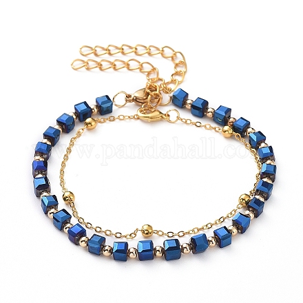 Ensembles de bracelets en perles et bracelets en chaîne BJEW-JB05009-05-1