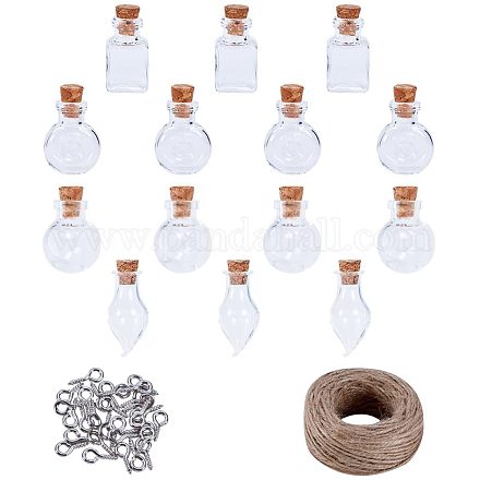 Botellas de vidrio frasco de vidrio AJEW-PH0015-06-1
