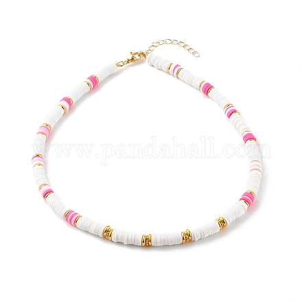 Colliers de perles heishi en argile polymère NJEW-JN03504-01-1