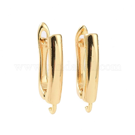 Brass Hoop Earring Findings KK-A181-VF392-2-1