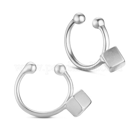 SHEGRACE 925 Sterling Silver Cuff Earrings JE483A-1