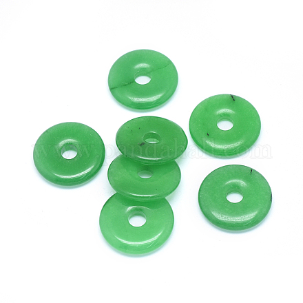 Natural Dyed Jade Pendants G-P415-11-1