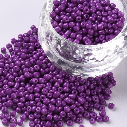 Baking Paint Glass Seed Beads SEED-S001-K11-1