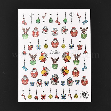 Weihnachtsthema selbstklebende Nail Art Sticker MRMJ-A003-01F-1