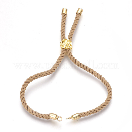 Fabrication de bracelet en corde de coton KK-F758-03C-G-1