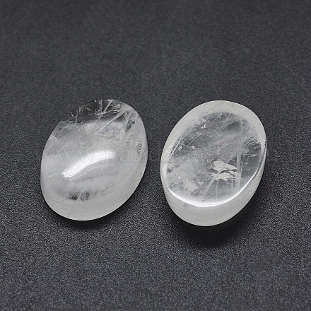 Cabochons en cristal de quartz naturel G-O175-30A-03-1