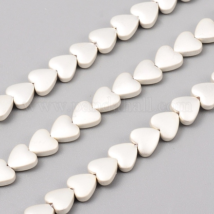 Electroplated Non-magnetic Synthetic Hematite Beads Strands G-F682-06B-S-1