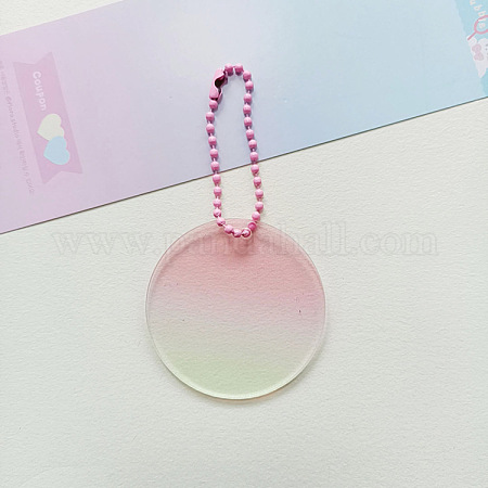 Wholesale Gradient Color Transparent Acrylic Keychain Blanks 