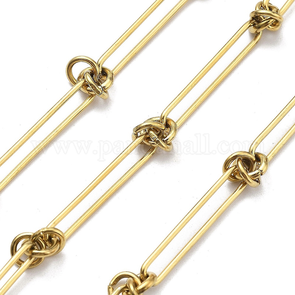 Wholesale Ion Plating(IP) 304 Stainless Steel Oval & Knot Link Chains