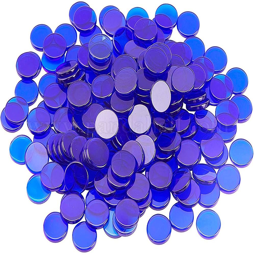 Shop AHANDMAKER Flat Round Glass Mosaic Tiles for Jewelry Making ...