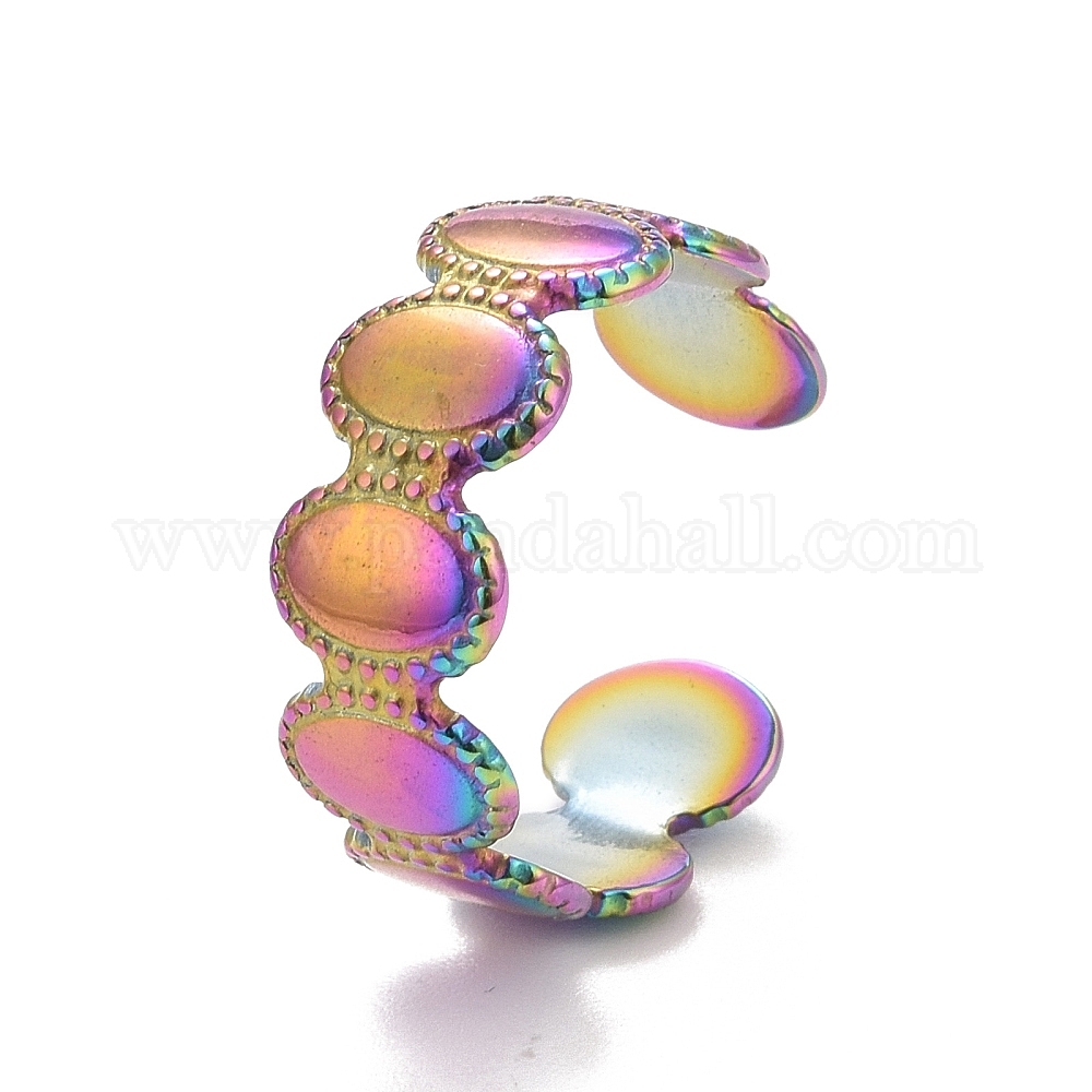 COOLSTEELANDBEYOND Elastico Regolabile Braccialetto del Polsino, Bracciale da Donna, Acciaio Inossidabile, con Perla Sintetica