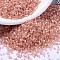 MIYUKI Delica Beads, Cylinder, Japanese Seed Beads, 11/0, (DB1863) Silk Inside Dyed Cinnamon AB, 1.3x1.6mm, Hole: 0.8mm, about 20000pcs/bag, 100g/bag