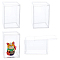 Acrylic Minifigures Display Case, Rectangle, Clear, 7.7x7.7x12.2cm